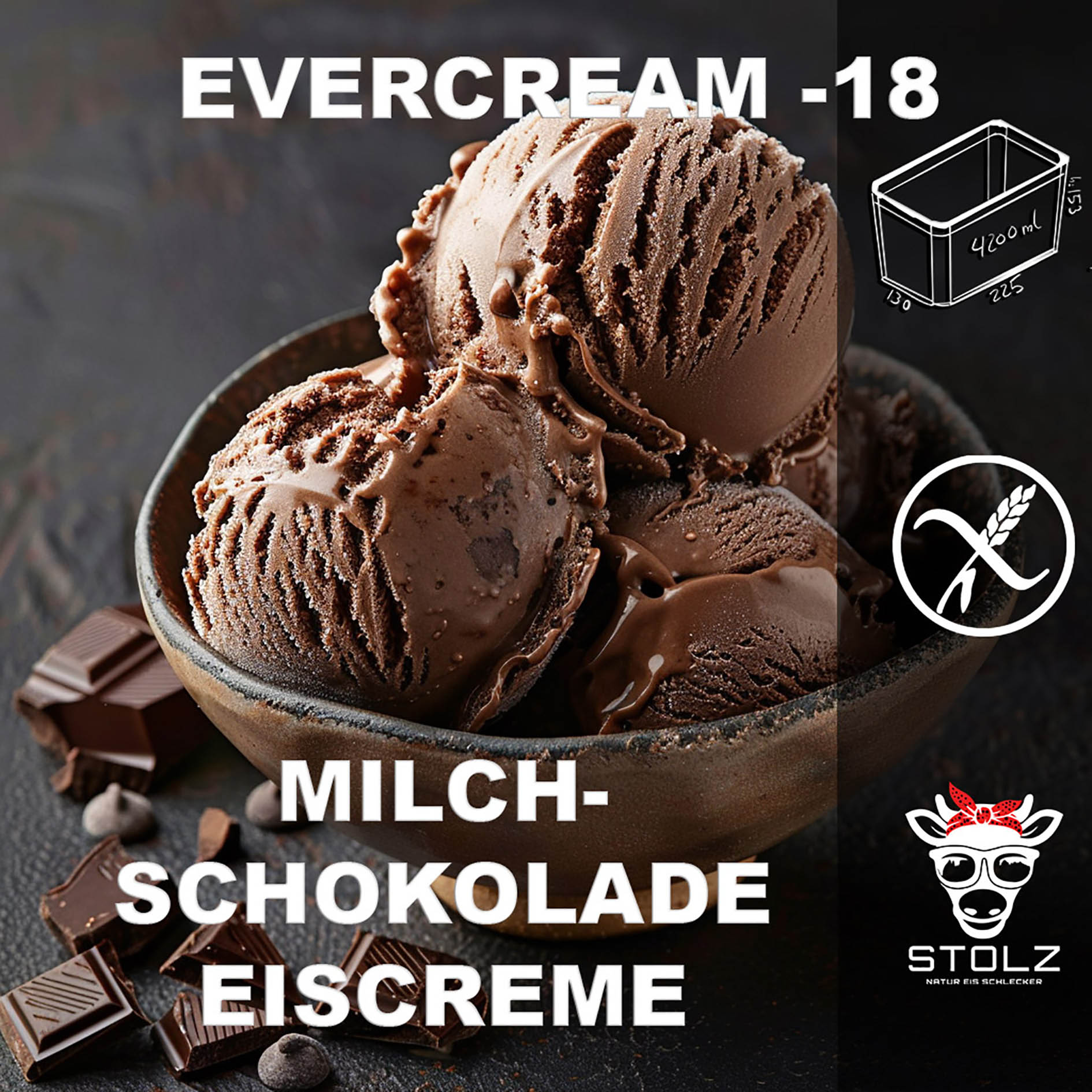 STOLZ EIS 4,2l MILCHSCHOKOLADE EC GEFR.