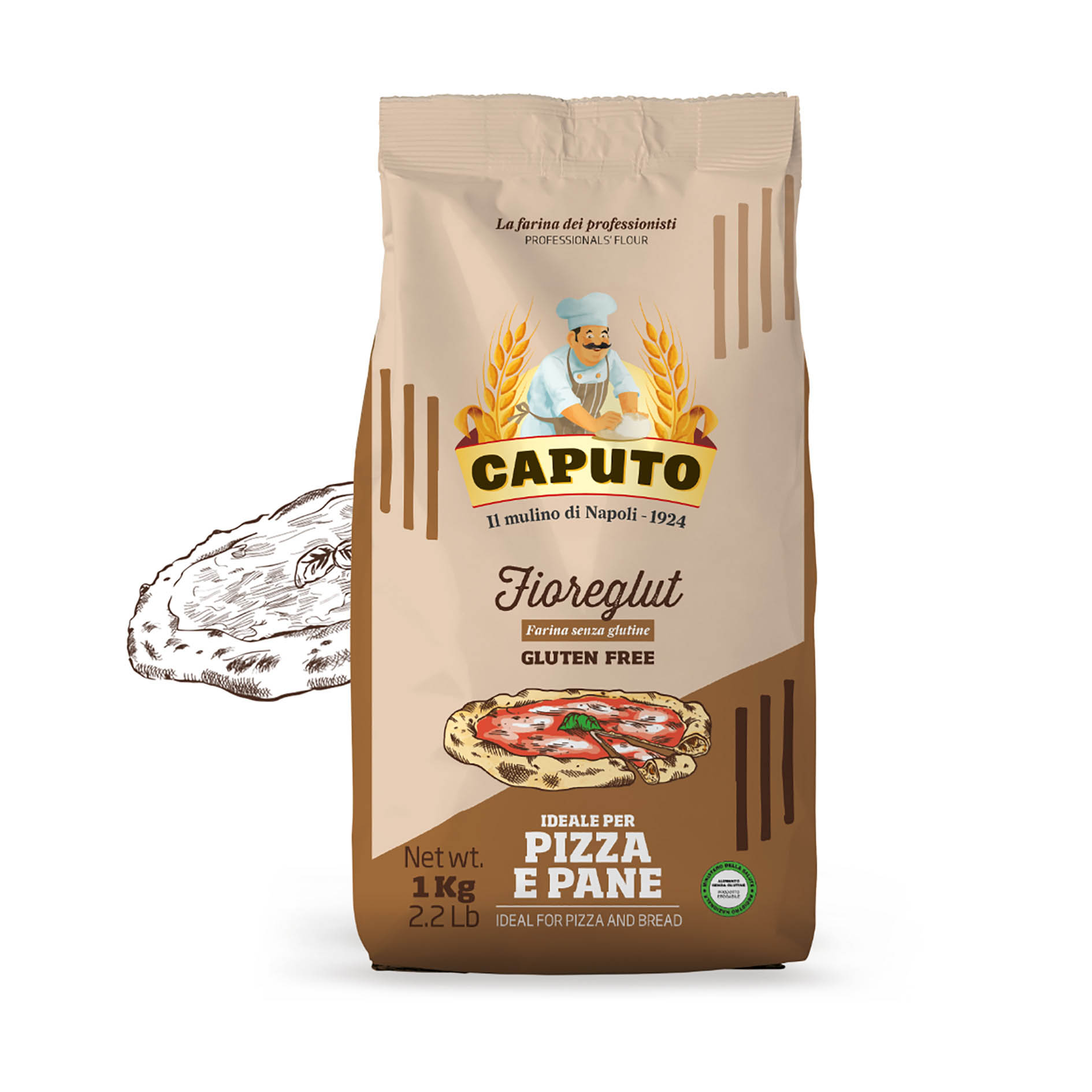 GLUTENFREIES MEHL FIOREGLUT PIZZA&PANE 1kg CAPUTO