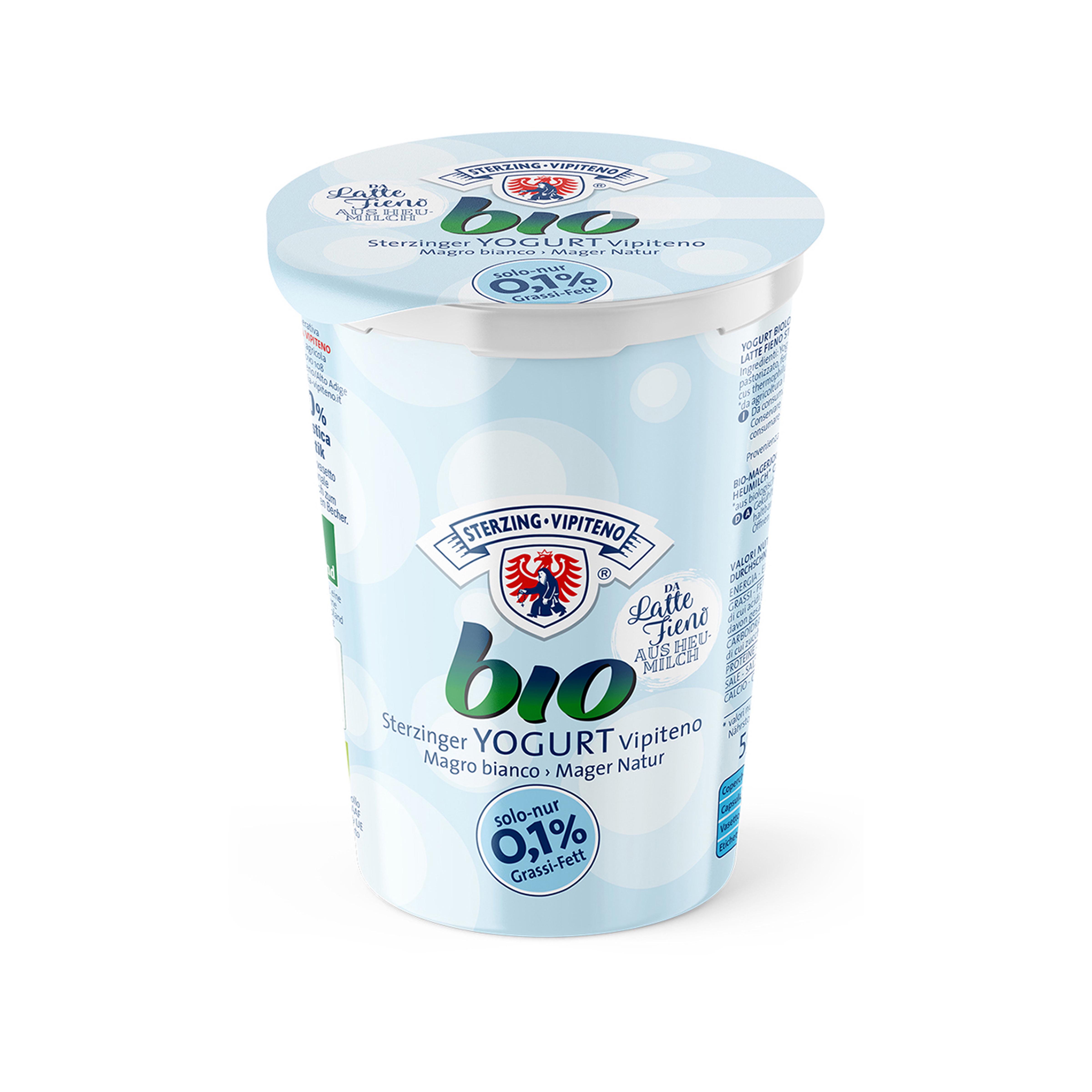 BIO* JOGHURT NATUR MAGER 500g 'STERZINGER'