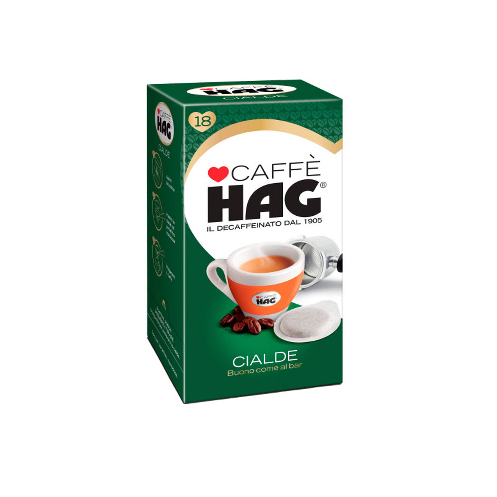 KAFFEE KOFFEINFREI 18 CIALDE 'HAG'