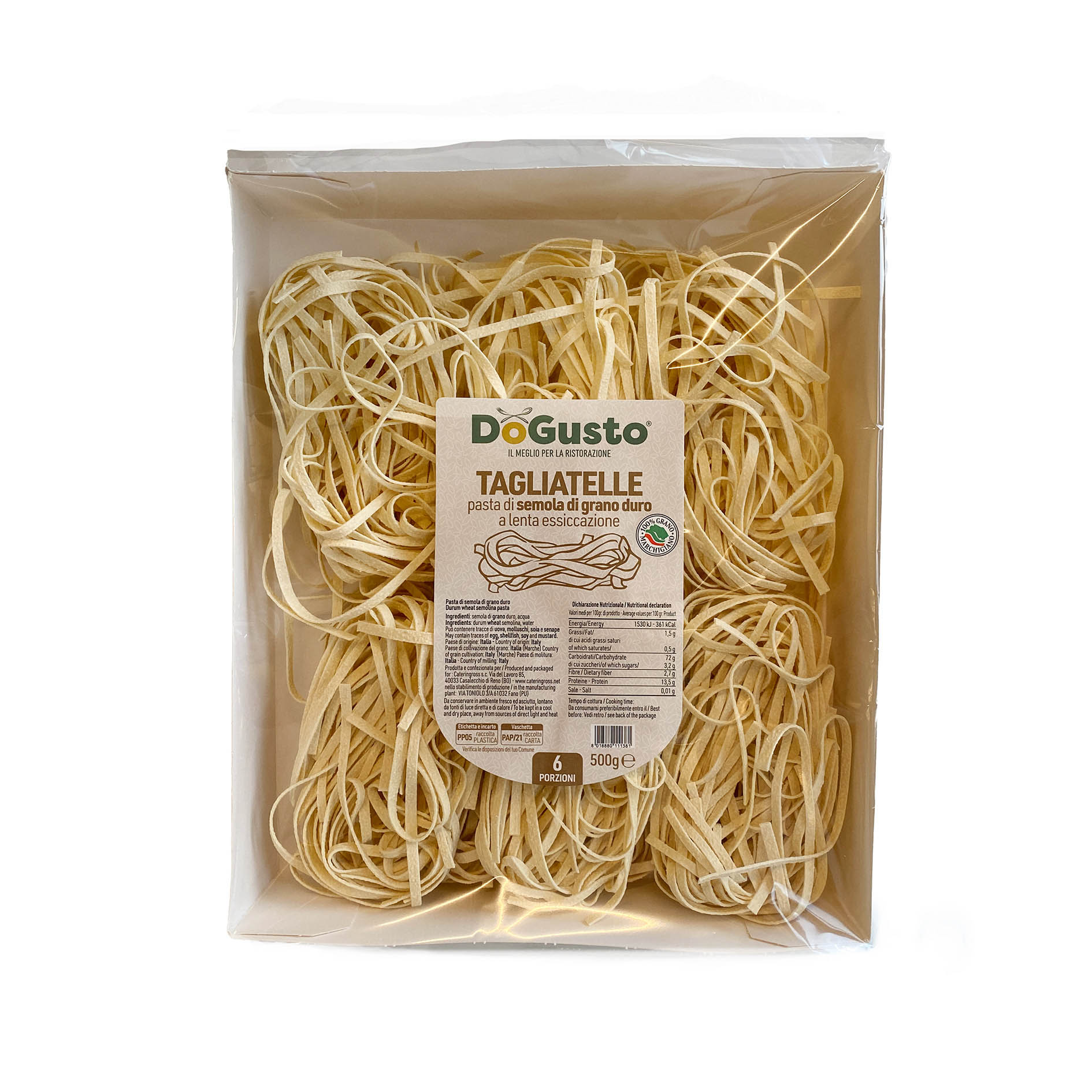 TAGLIATELLE HARTWEIZEN 500g 'DoGusto'