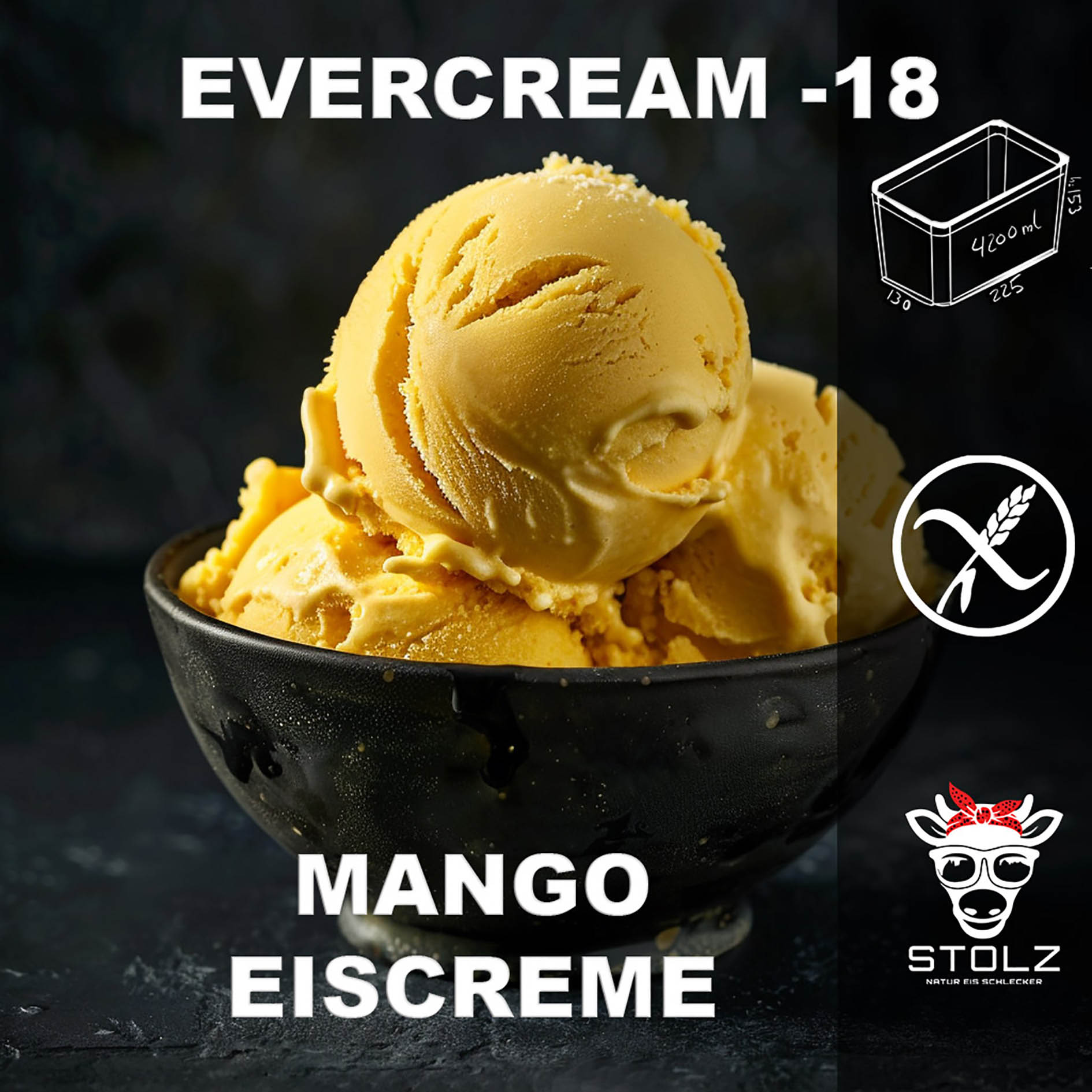 STOLZ EIS/SORBET 4,2l MANGO GEFR.