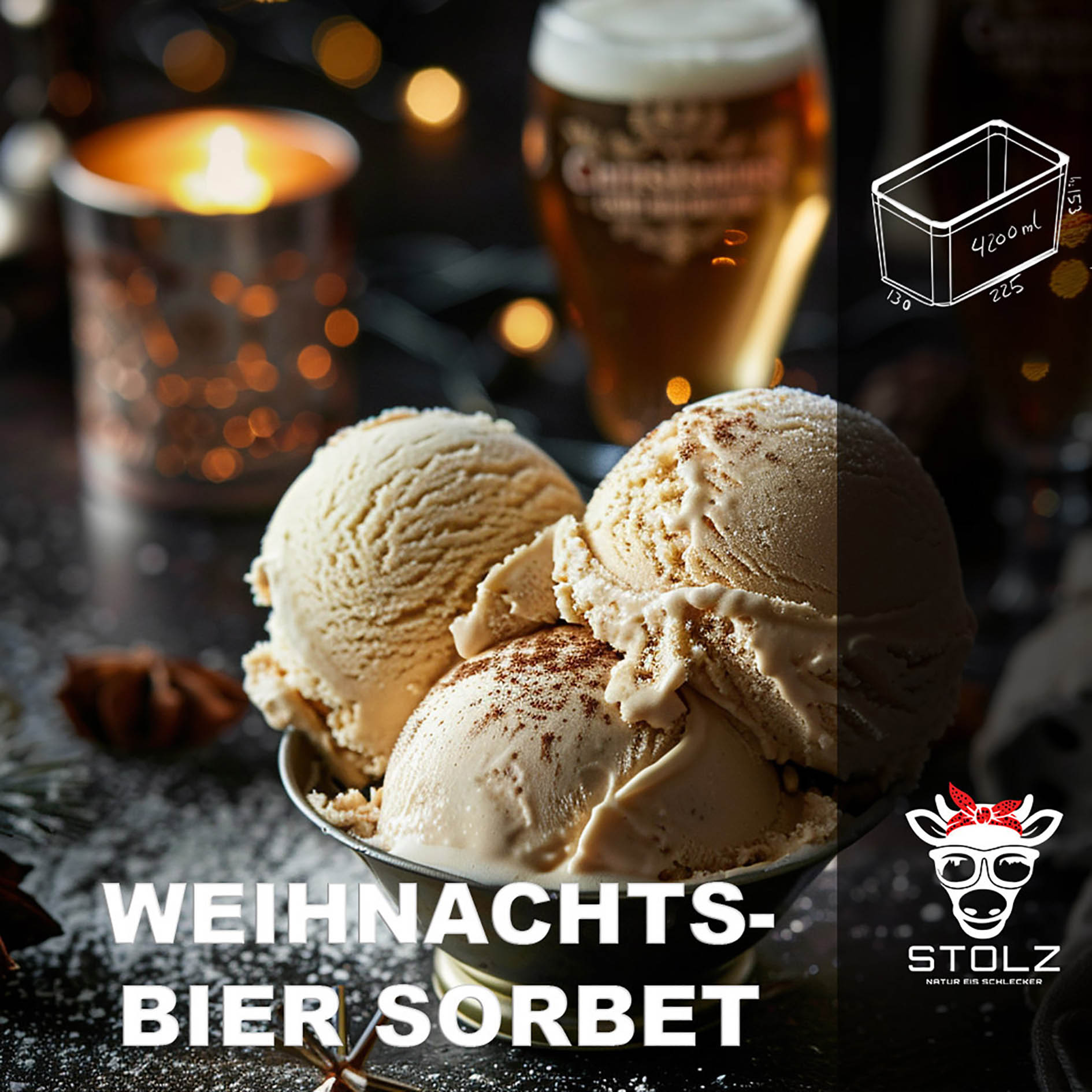 STOLZ EIS 4,2l WEIHNACHTSBIER FORST GEFR.