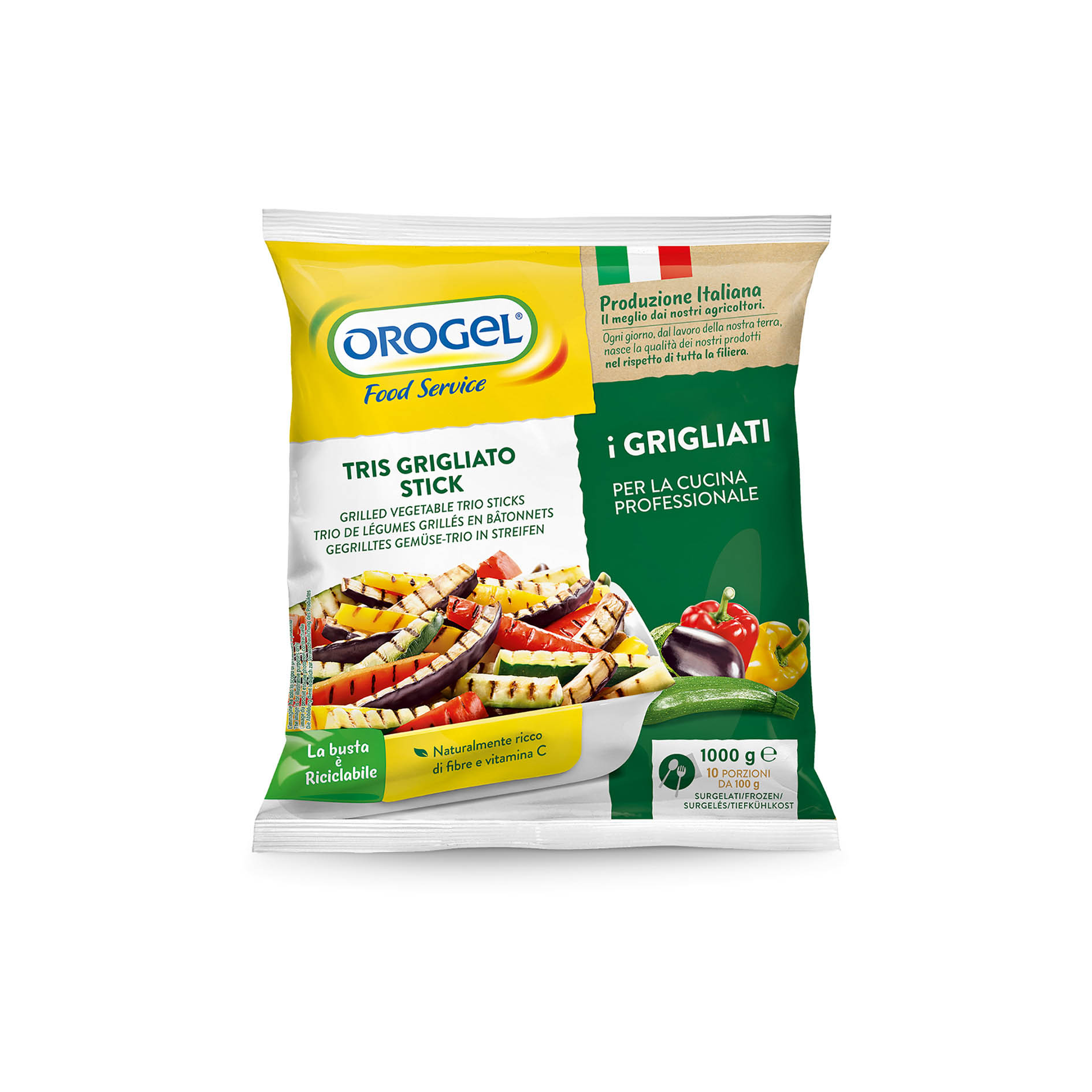 TRIS GRIGLIATO GEMÜSE STICK GEGRILLT 1kg GF OROGEL