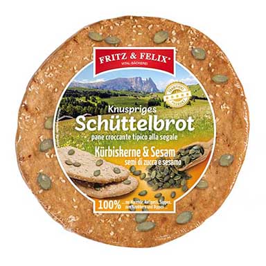 SCHÜTTELBROT KÜRBISKERNE/SESAM 150g  F&F