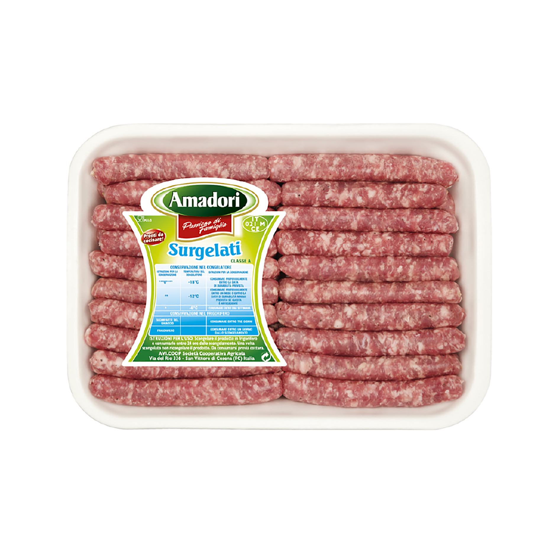 WURST SALSICCIA SCHWEIN 70g 40 STÜCK GEFROREN