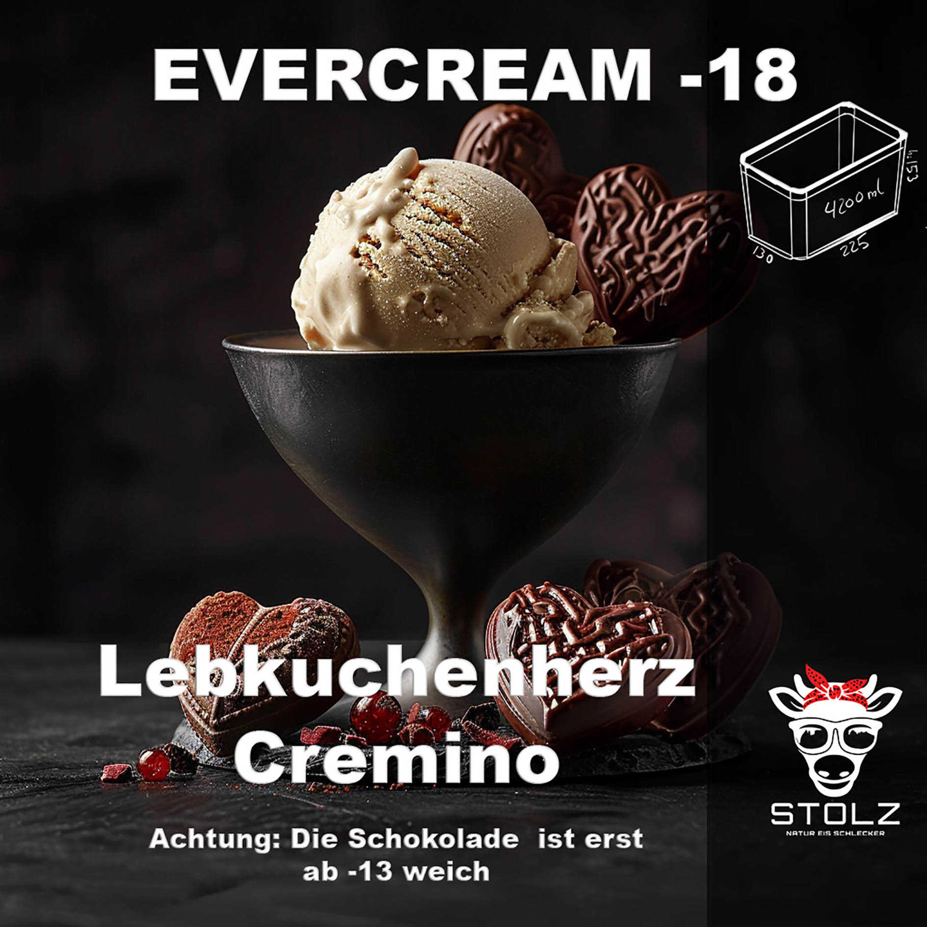 STOLZ EIS 4,2l LEBKUCHENHERZ GEFR.