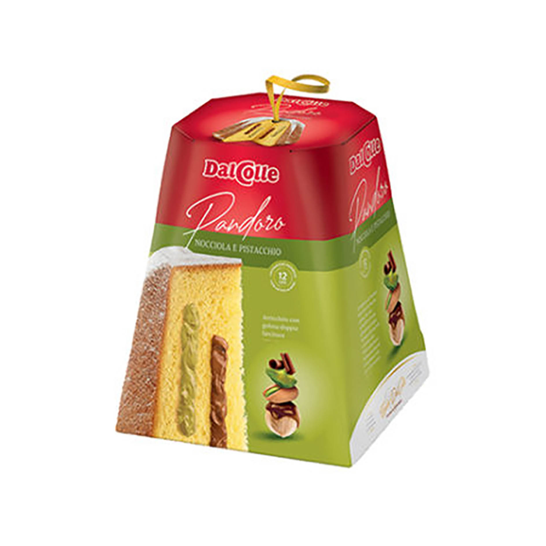 PANDORO HASELNUSS & PISTAZIE 750g 'DAL COLLE'