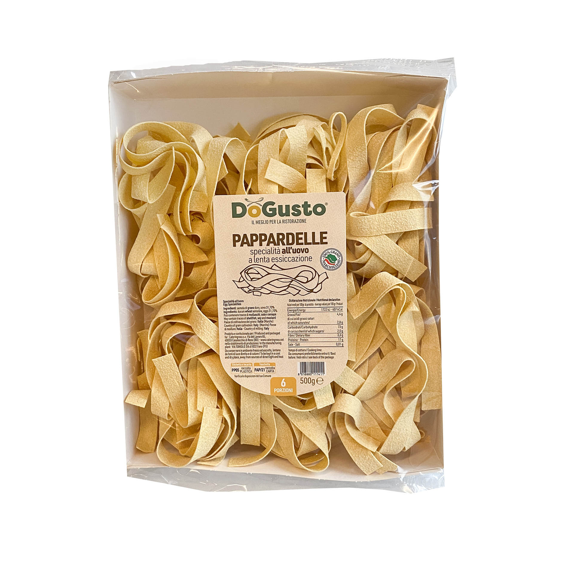 PAPPARDELLE EIERTEIG 500g 'DoGusto'