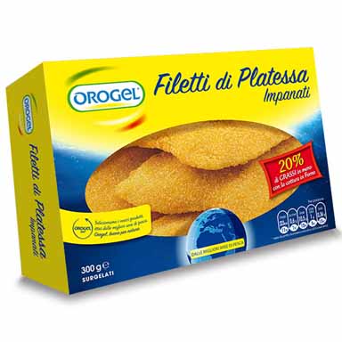 SCHOLLENFILET PANIERT 300g GEFR.  OROGEL