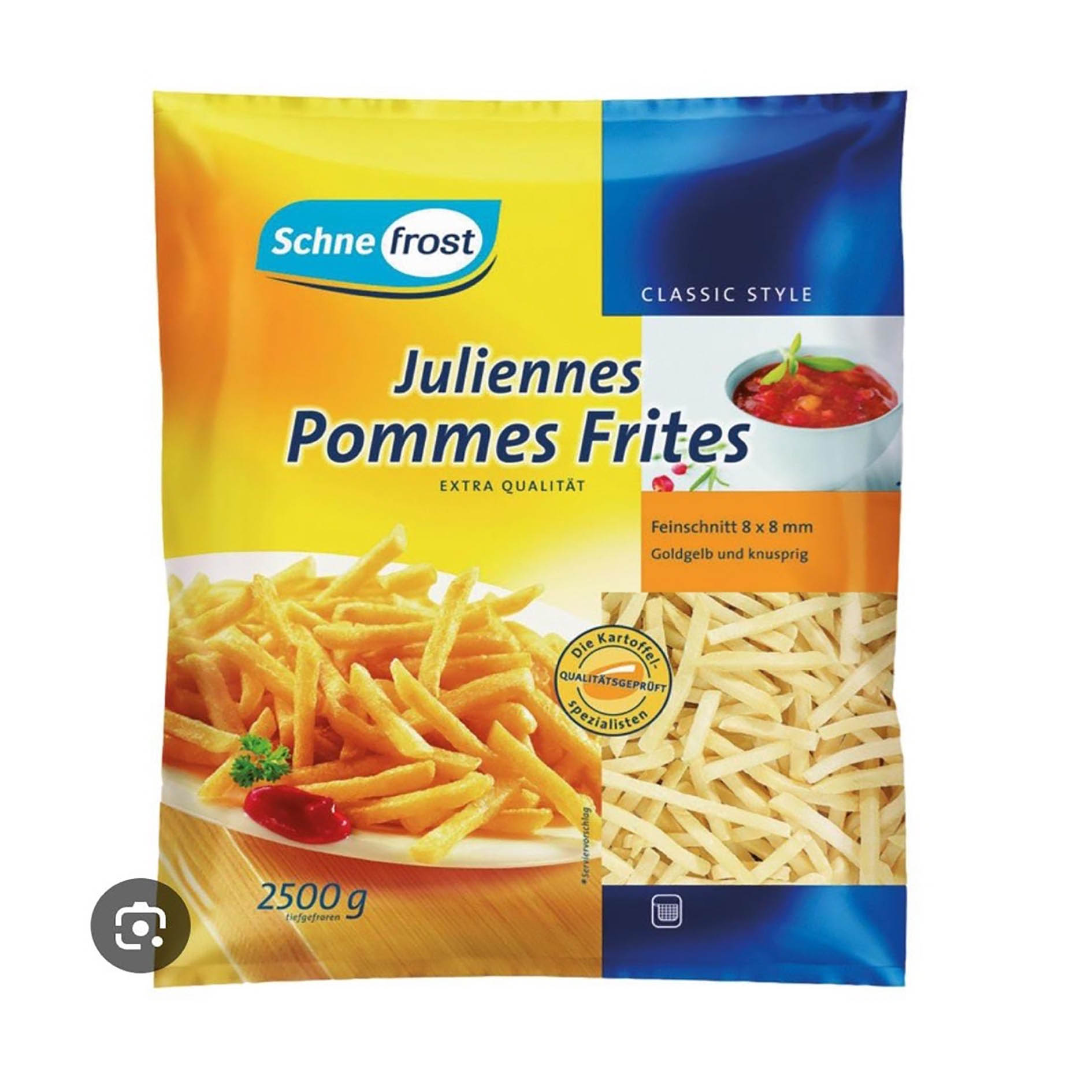 POMMES JULIENNE 8x8mm 'SCHNEFROST'