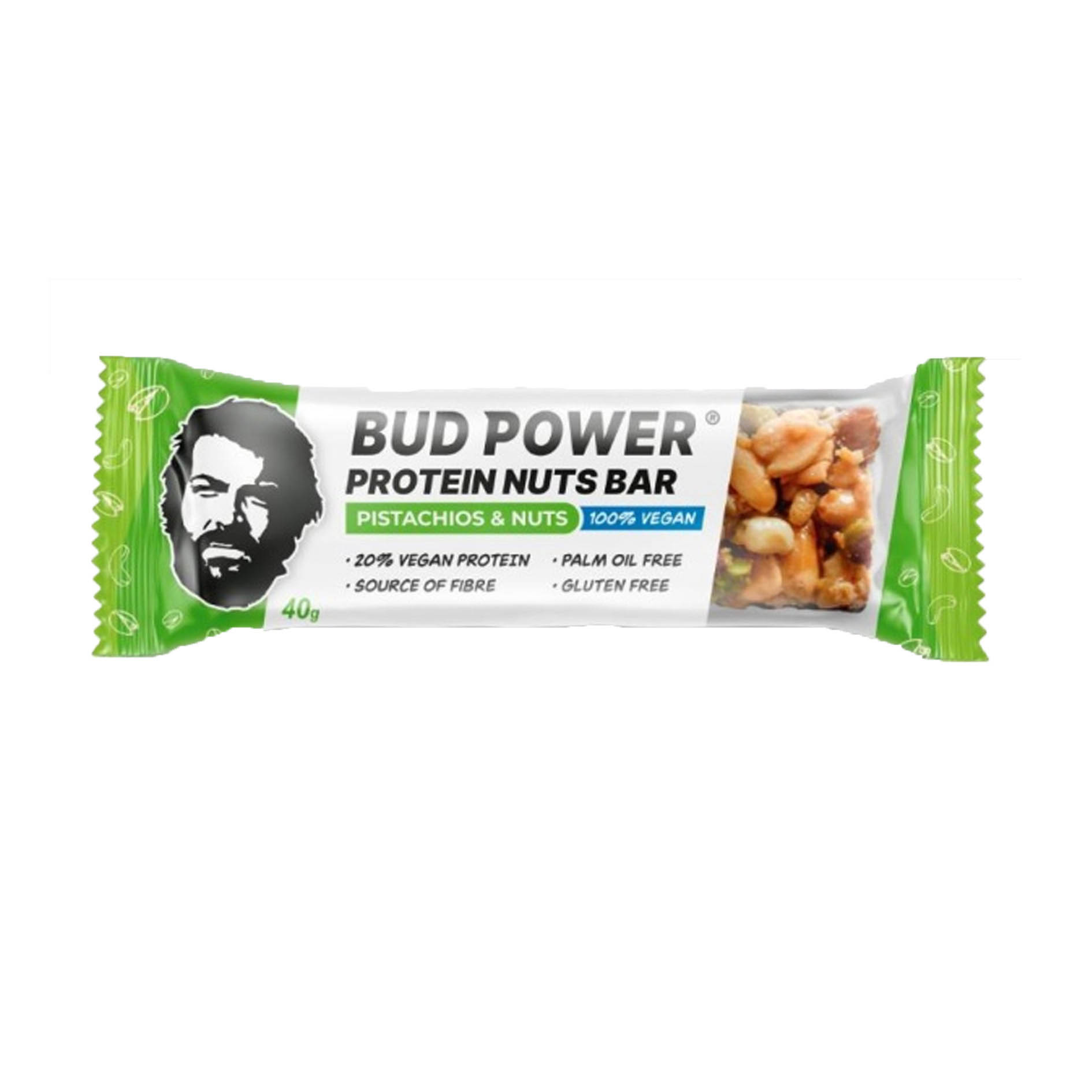 PROTEINRIEGEL NUSS PISTAZIE 40g x25 'BUD POWER'