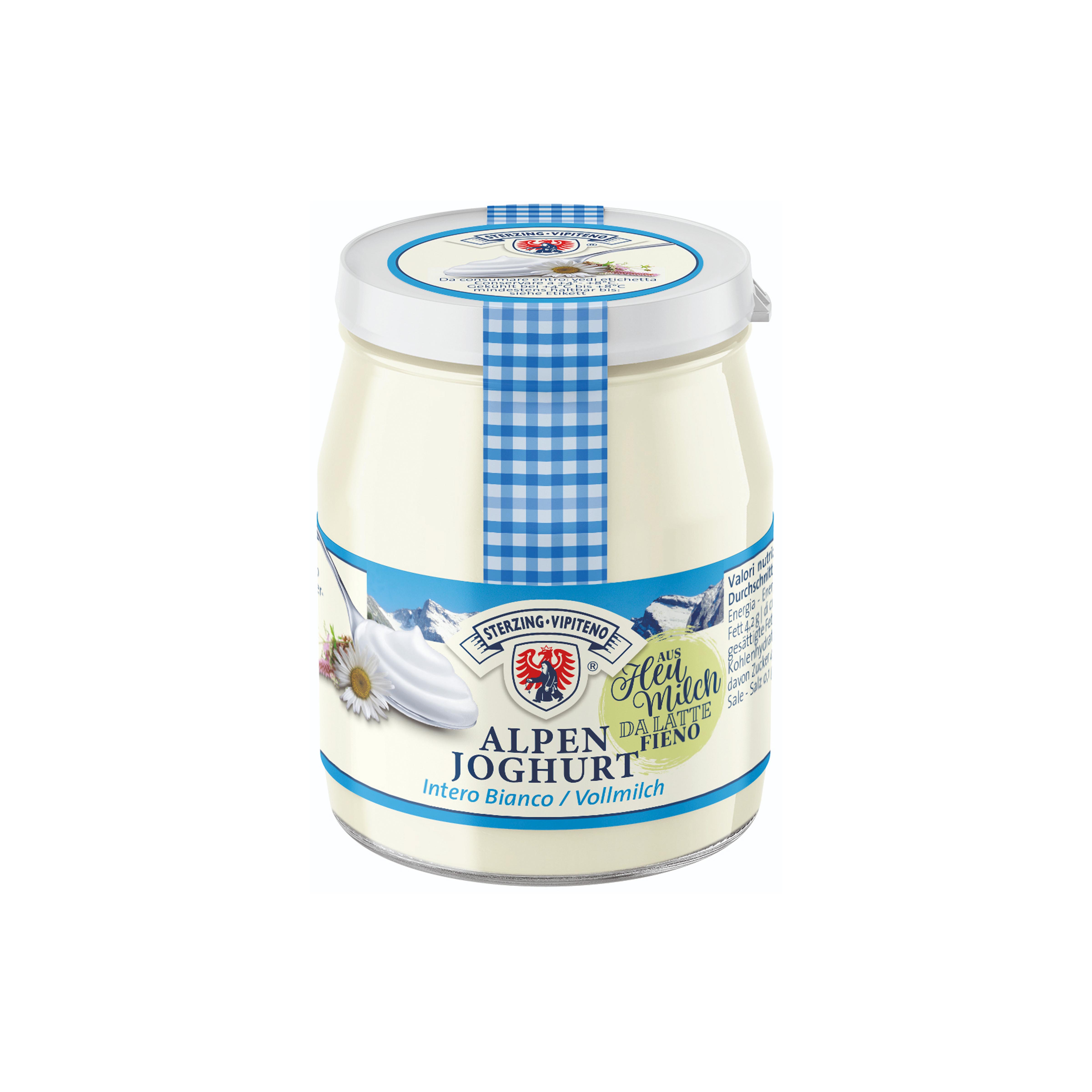 ALPENJOGHURT NATUR 150g IM GLAS 'STERZINGER'