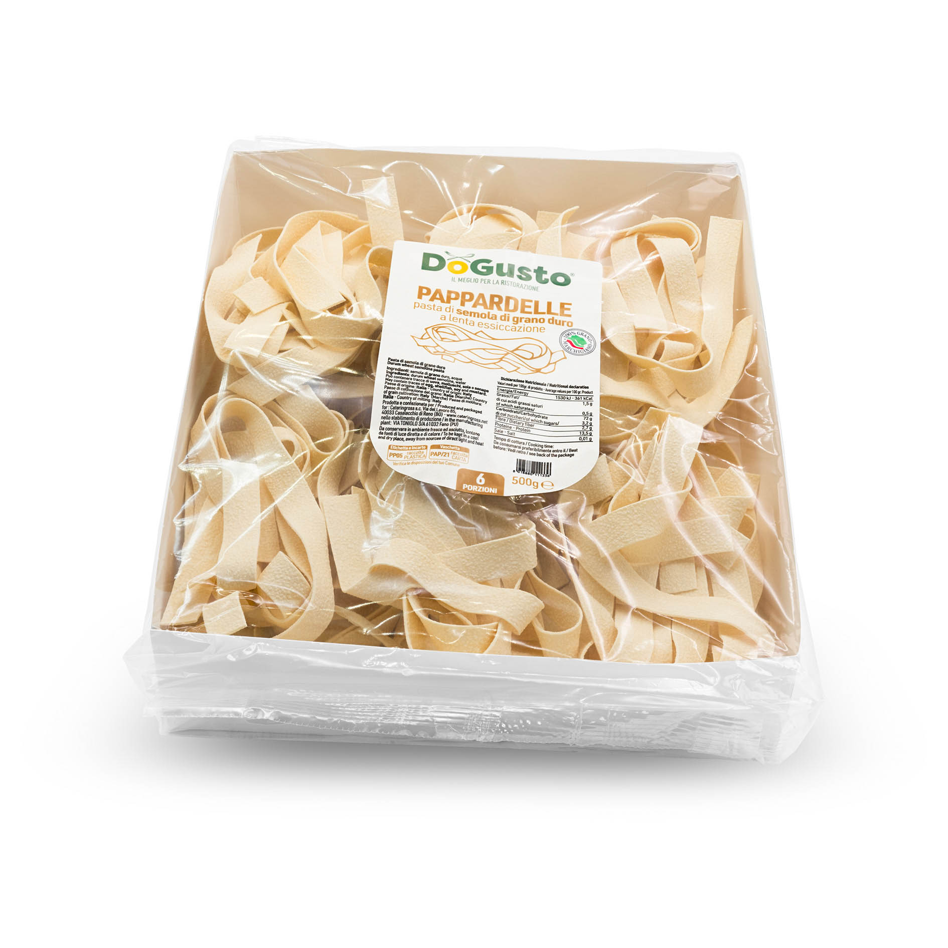 PAPPARDELLE HARTWEIZEN 500g 'DoGusto'