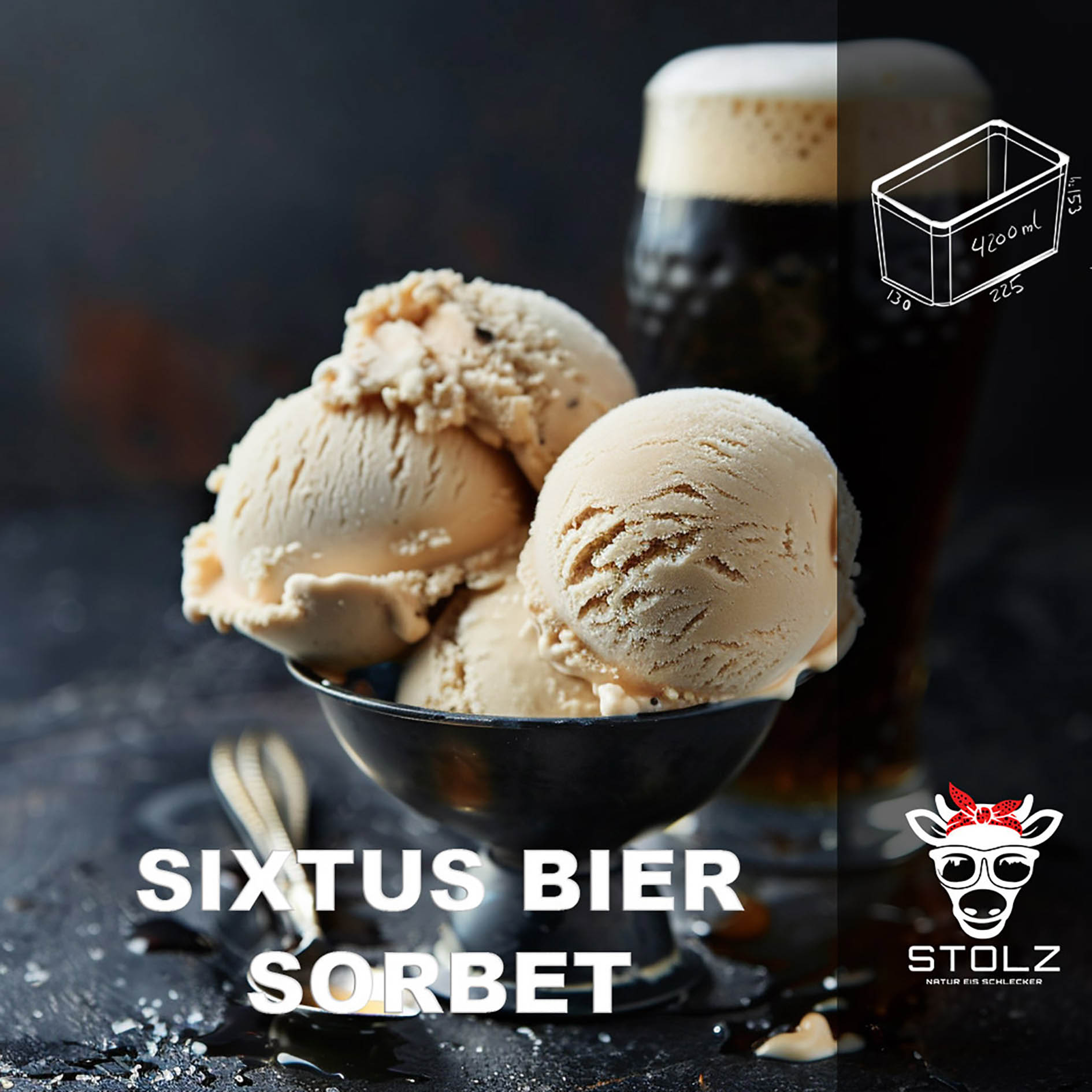 STOLZ EIS 4,2l BIER SIXTUS FORST GEFR.