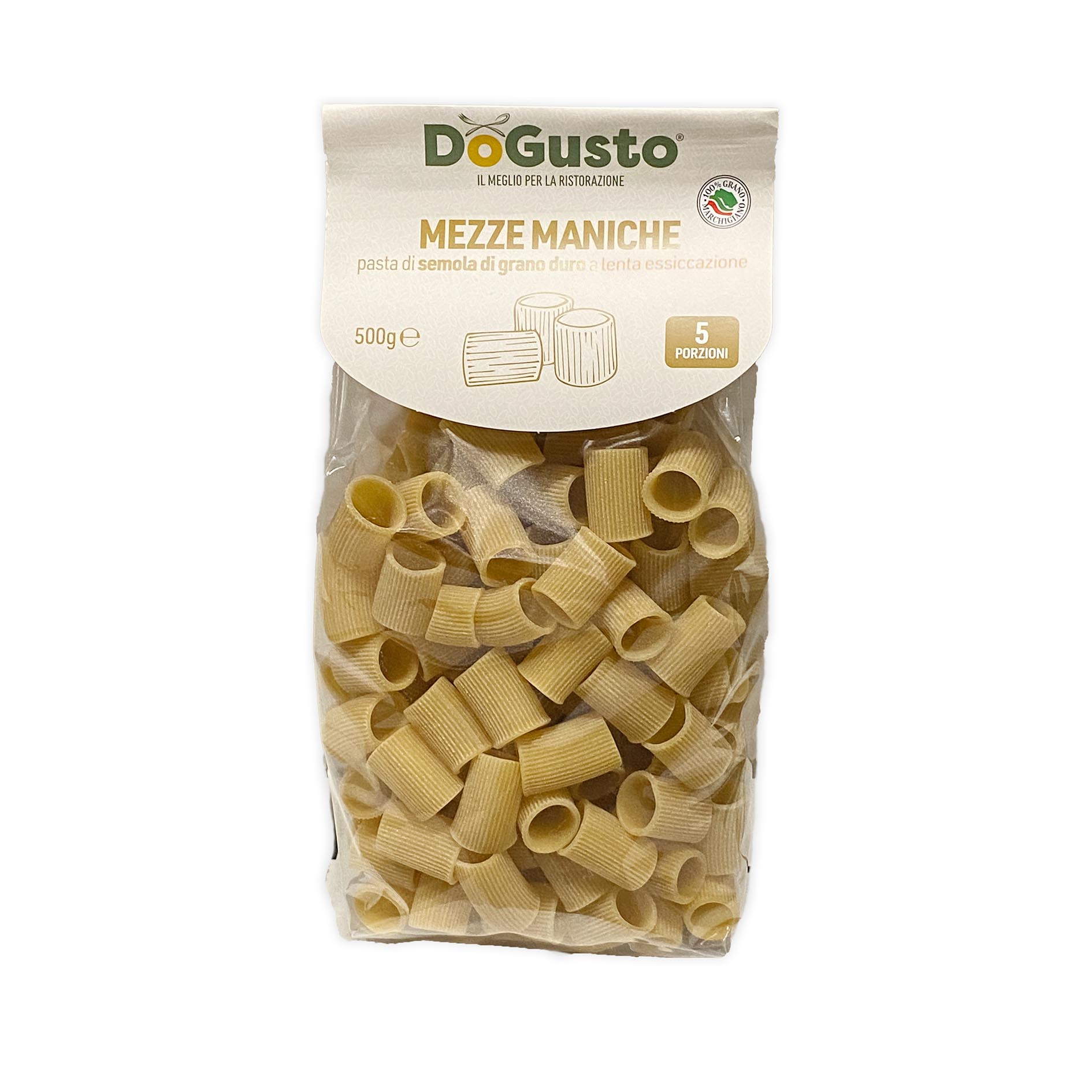 MEZZE MANICHE RIGATE HARTWEIZEN 500g 'DoGusto'