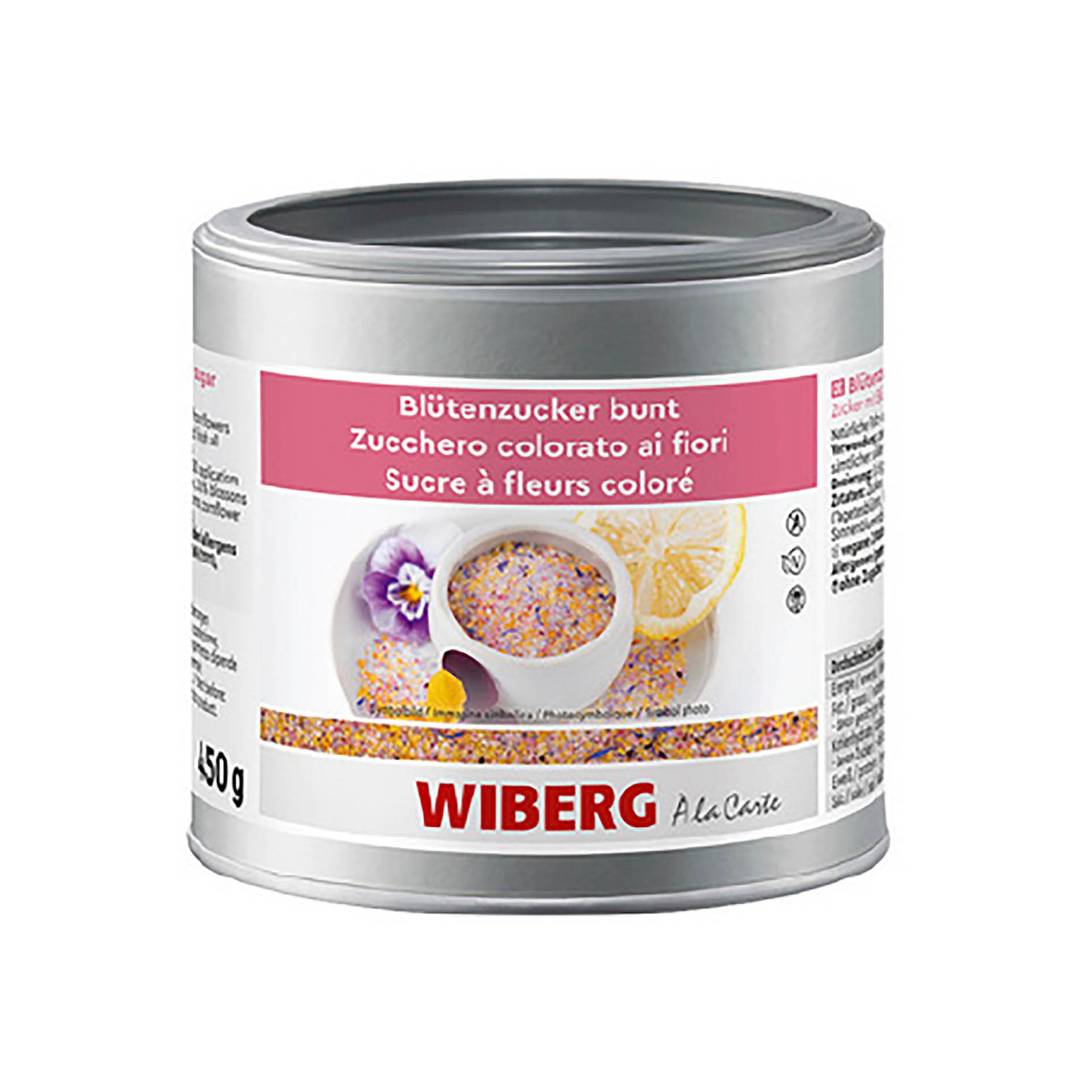 BLÜTENZUCKER BUNT 450g 'WIBERG'