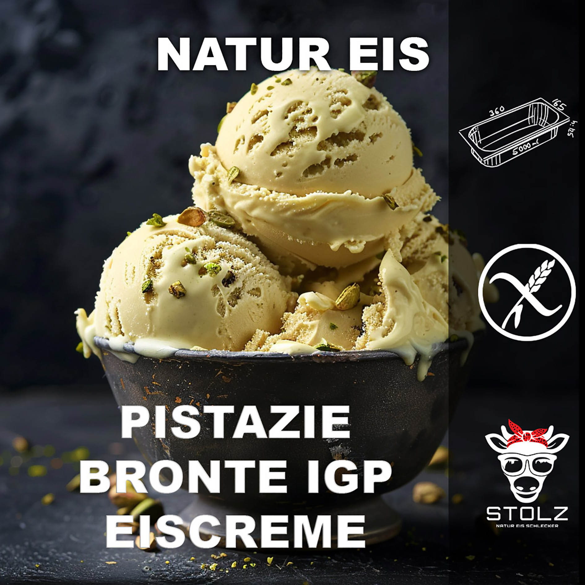 STOLZ EIS 5l PISTAZIE BRONTE NAT GEFR.