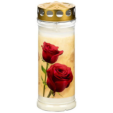 CANDELA AD OLIO (30%) MEMORIAM ROSE 12 PZ