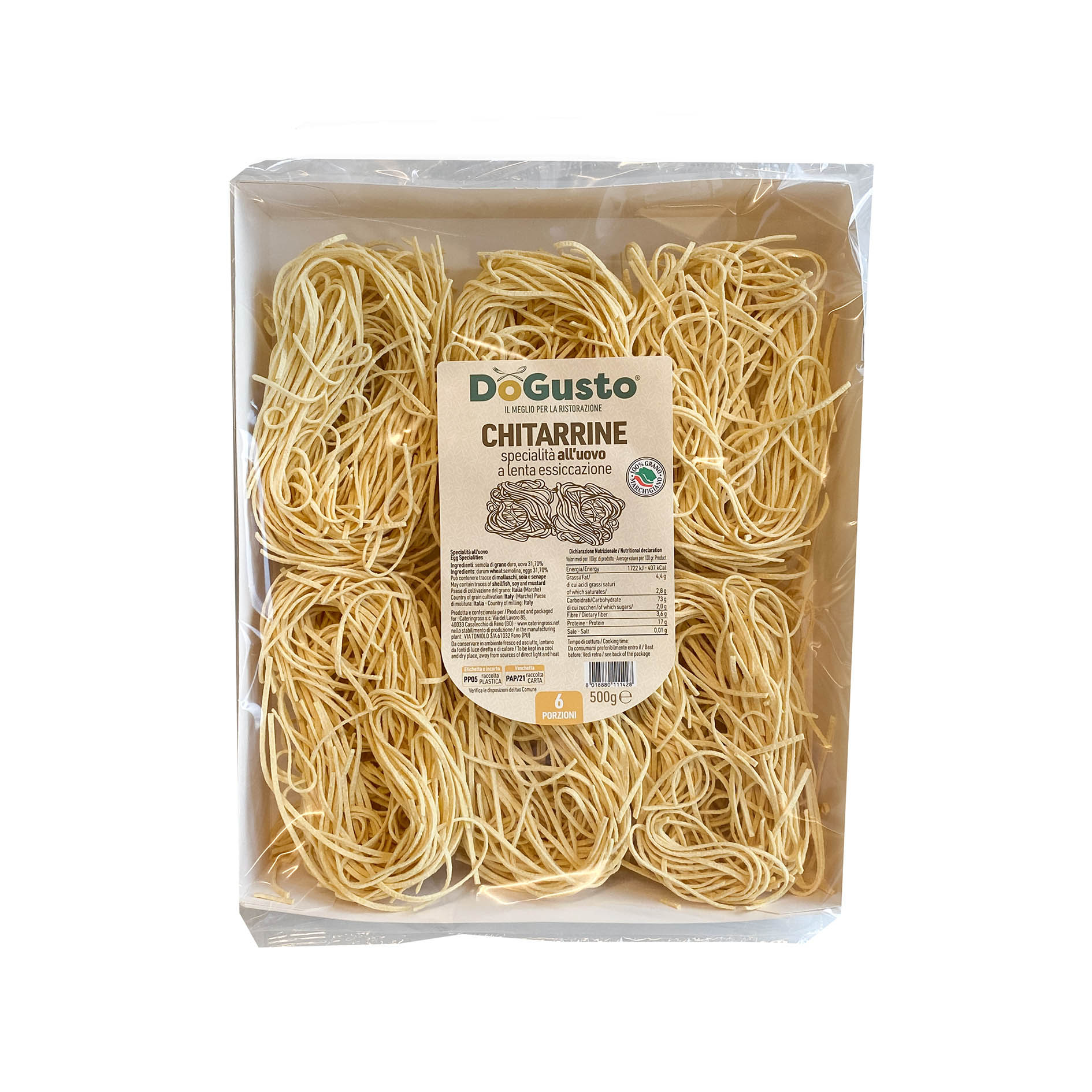 CHITARRINE EIERTEIG 500g 'DoGusto'