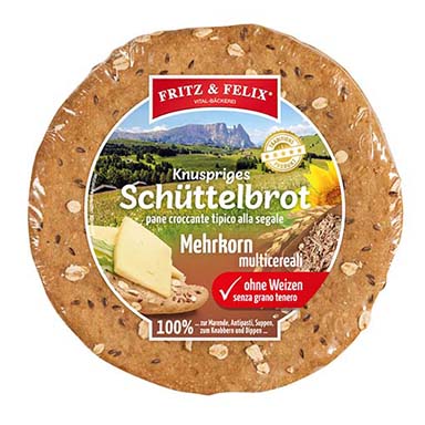 SCHÜTTELBROT MEHRKORN OHNE WEIZEN 150g    F&F