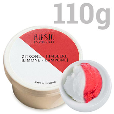 HIESIG EIS/SORBET ZITRONE HIMBEERE 110g GEFR.