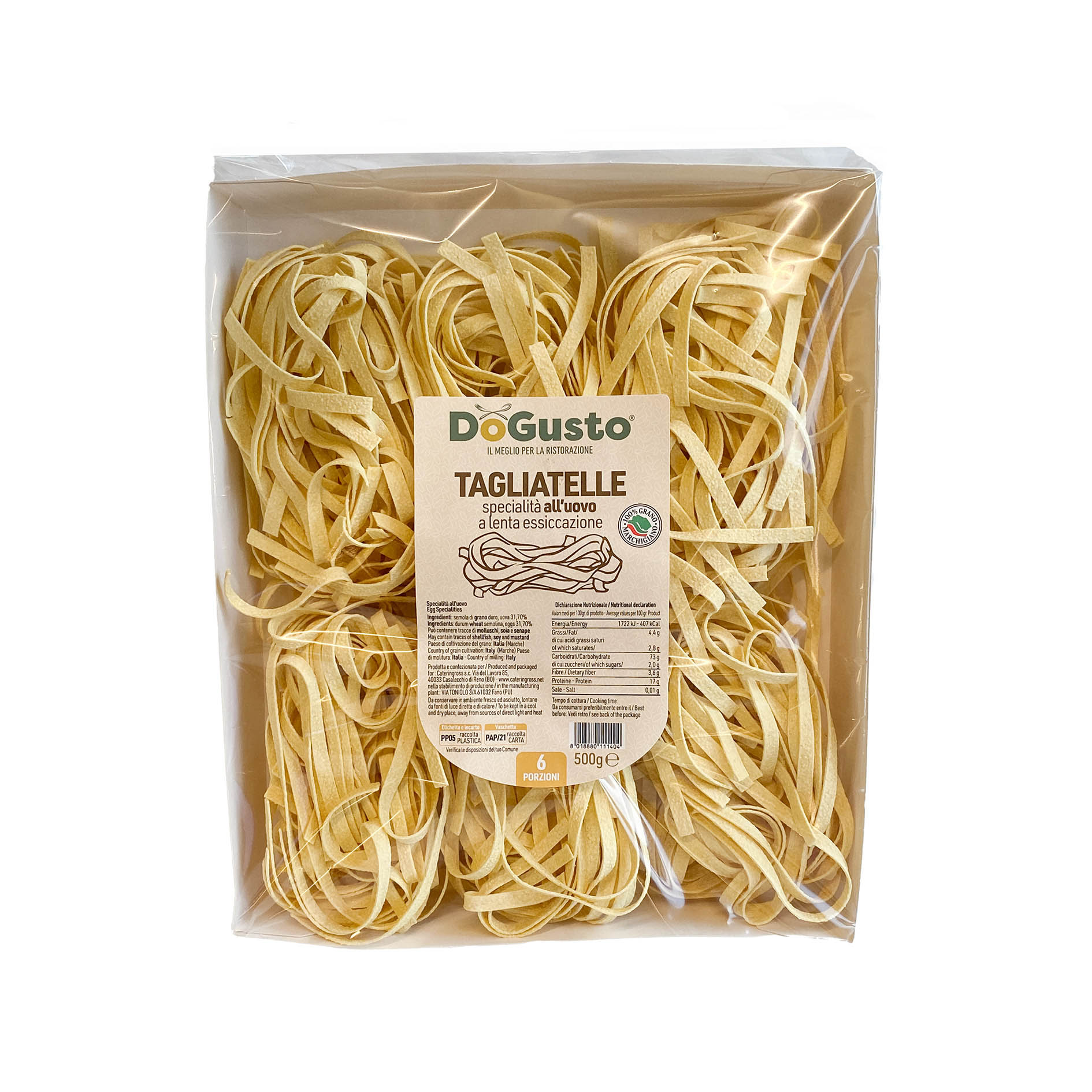 TAGLIATELLE EIERTEIG 500g 'DoGusto'