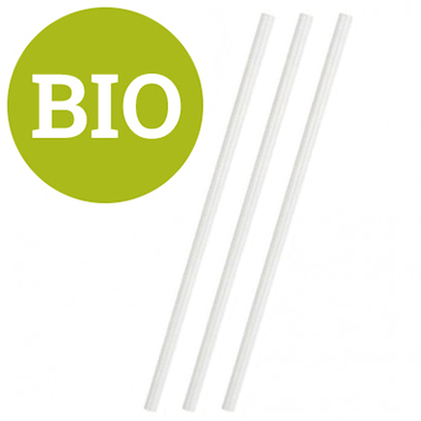 CANNUCCE BIANCHE BIO COMPOSTABILE 7mm 21cm 500 PZ