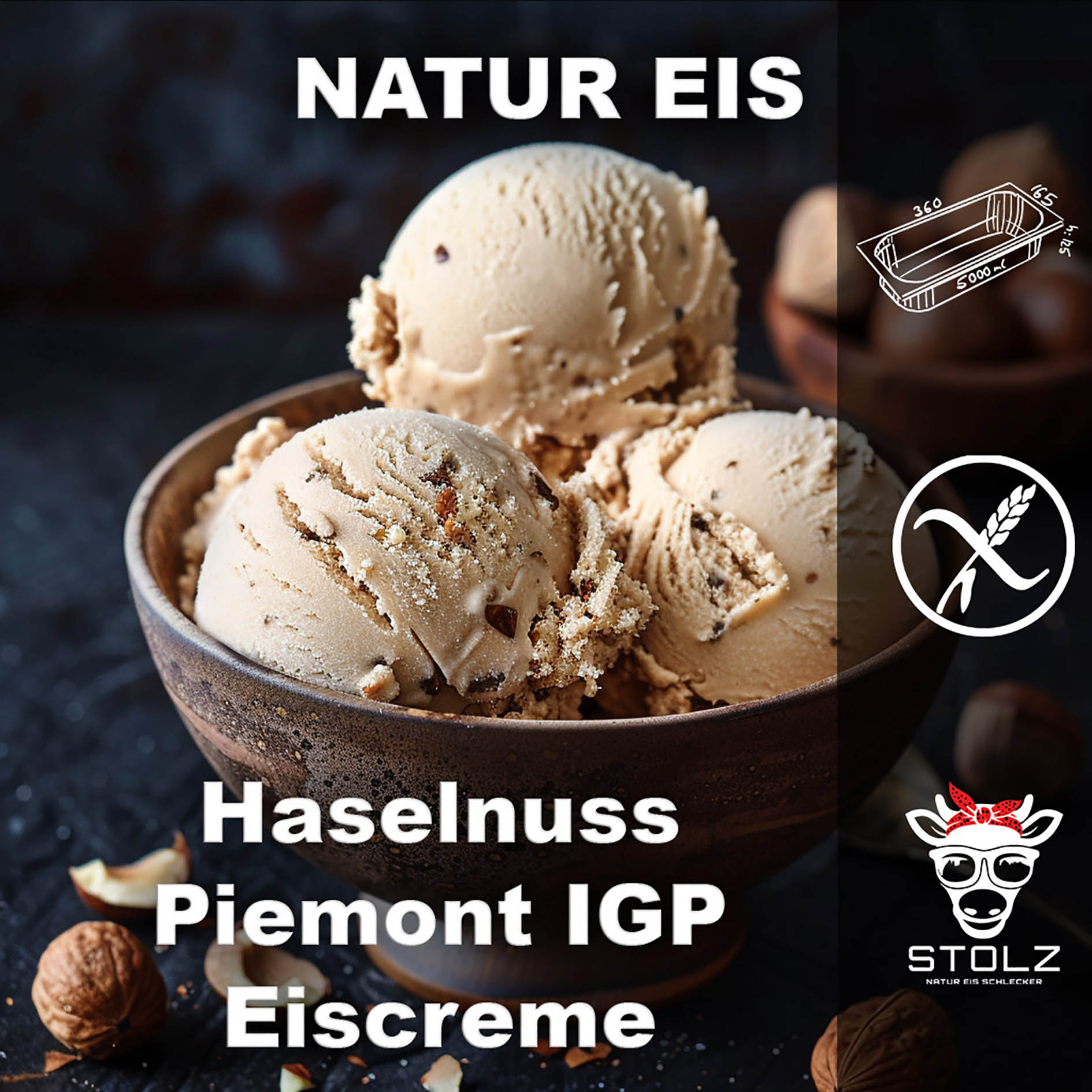 STOLZ EIS 5l HASELNUSS NAT GEFR.