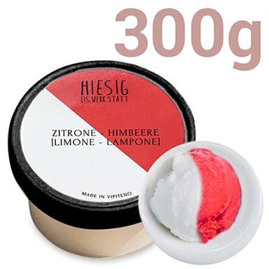 HIESIG EIS/SORBET ZITRONE HIMBEERE 300g GEFR.